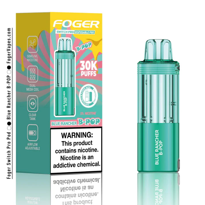 Blue Rancher B-POP Foger Switch Pro Pod 30K Puffs ( Pod Only )