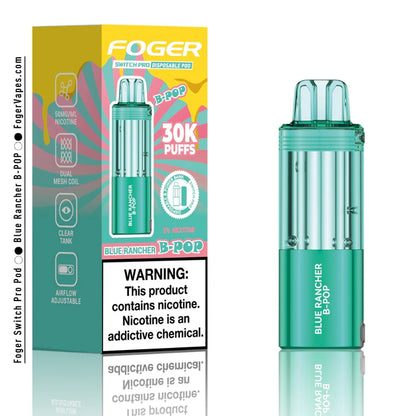 Blue Rancher B-POP Foger Switch Pro Pod 30K Puffs ( Pod Only )