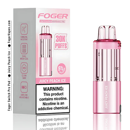 Juicy Peach Ice Foger Switch Pro Pod 30K Puffs