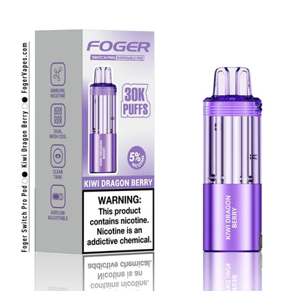 Kiwi Dragon Berry Foger Switch Pro Pod 30K Puffs