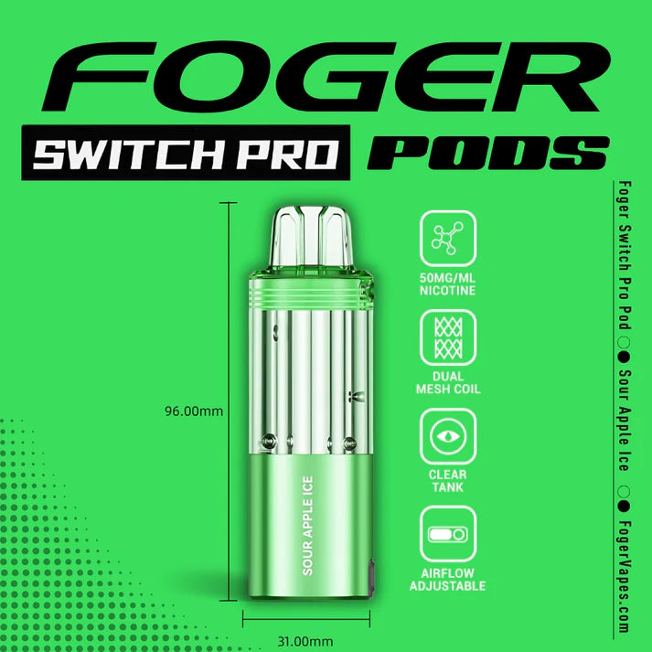 Sour Apple Ice Foger Switch Pro Pod 30K Puffs ( Pod Only )