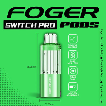 Sour Apple Ice Foger Switch Pro Pod 30K Puffs ( Pod Only )