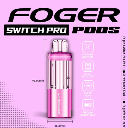 Strawberry Kiwi Foger Switch Pro Pod 30K Puffs ( Pod Only )