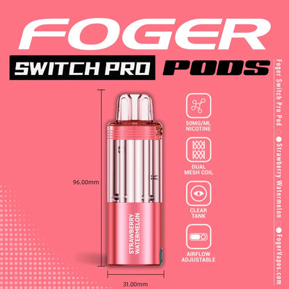 Strawberry Watermelon Foger Switch Pro Pod 30K ( Pod Only ) Puffs