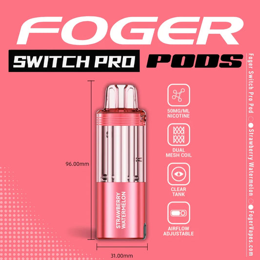 Strawberry Watermelon Foger Switch Pro Pod 30K ( Pod Only ) Puffs